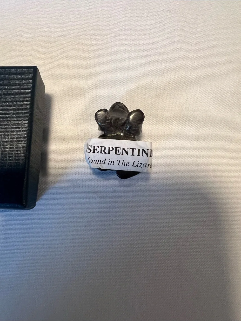 Serpentine Stone Frog Figurine